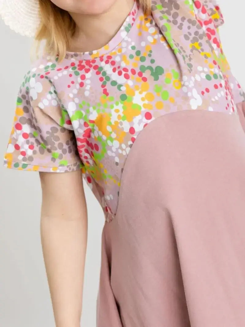 mädchenkleid exclusives design nachhaltig und fair hangefertigt babbily gr 122