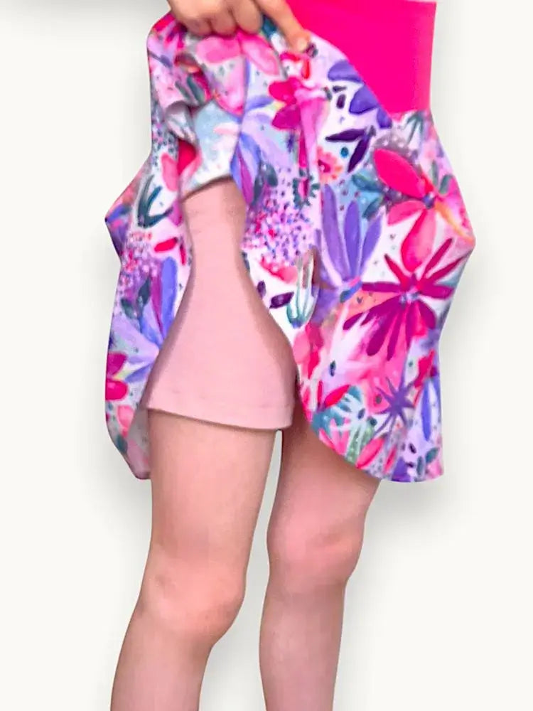 mädchen sommer rock mit integrierter shorts babbily