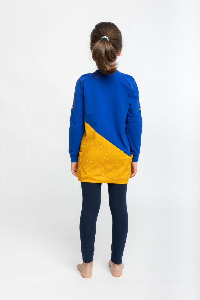 Mrs Roly-Poly Mitwachskleid - Blau image 2