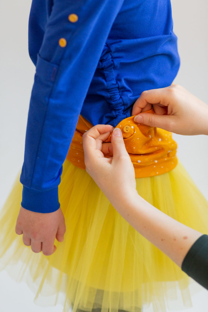 Mrs Roly-Poly Mitwachskleid - Blau image 6