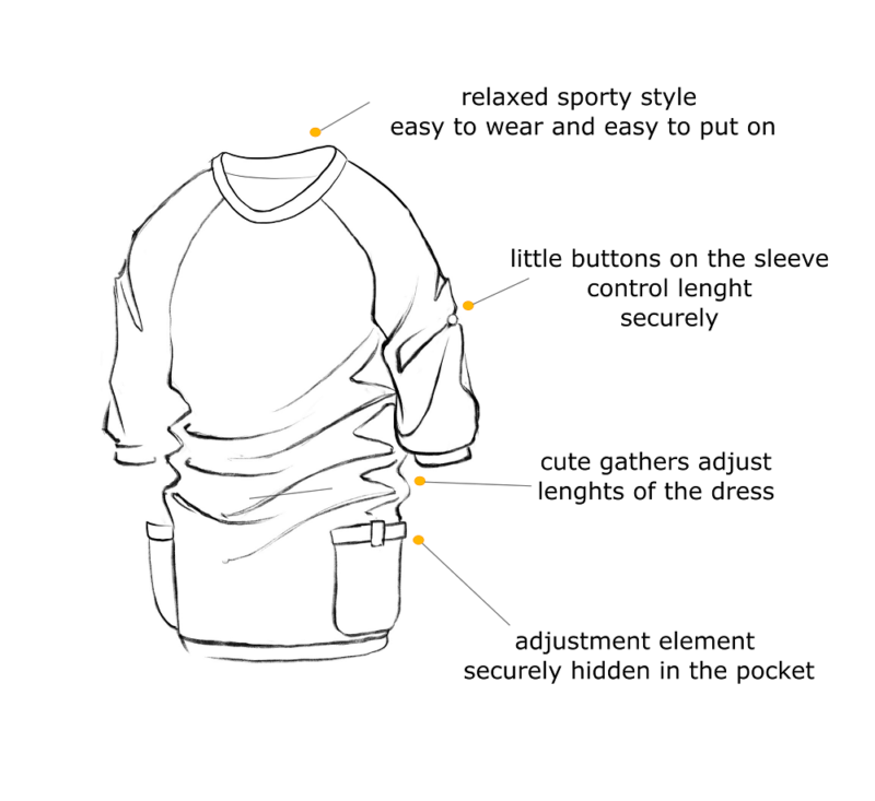 Mrs Minky mitwachsendes Tunika-Kleid - Velour image 1