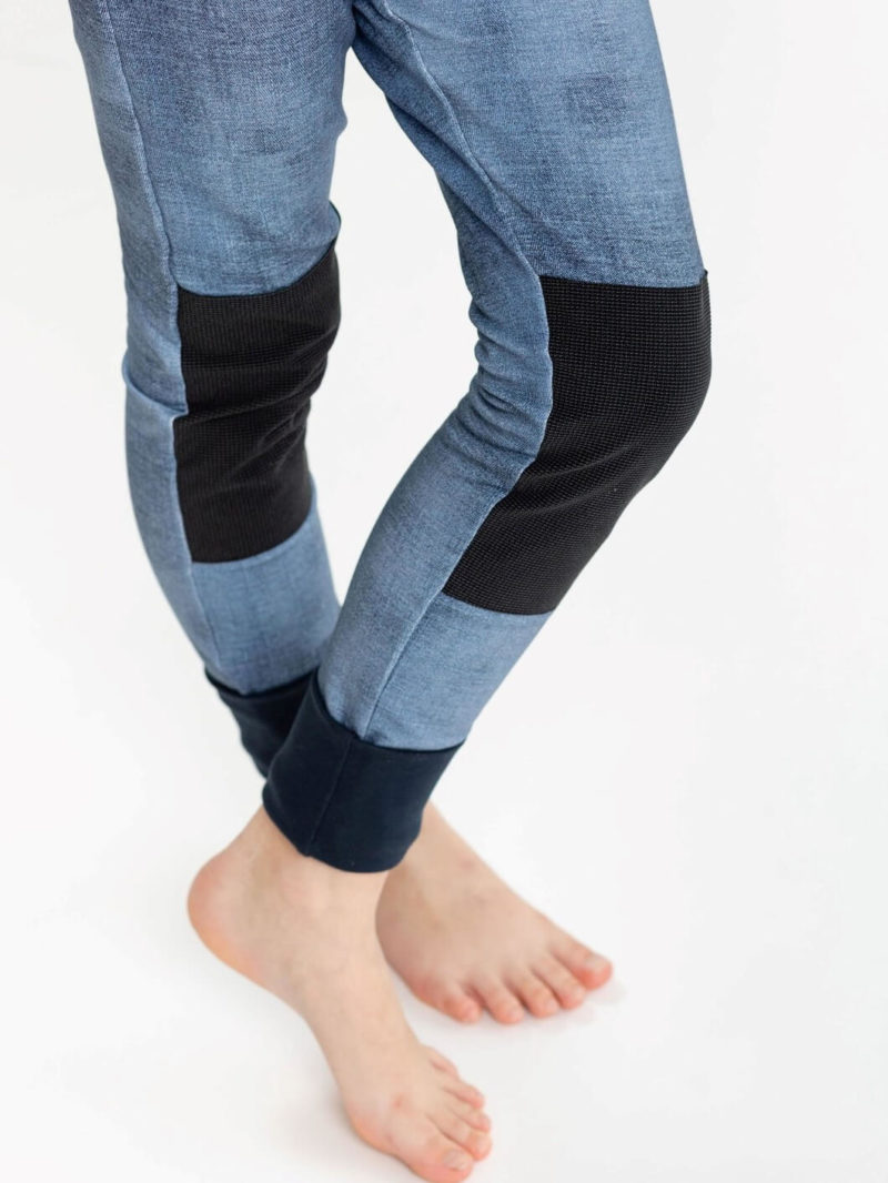 grow-along kids jeans look leggings with adjustable length babbily