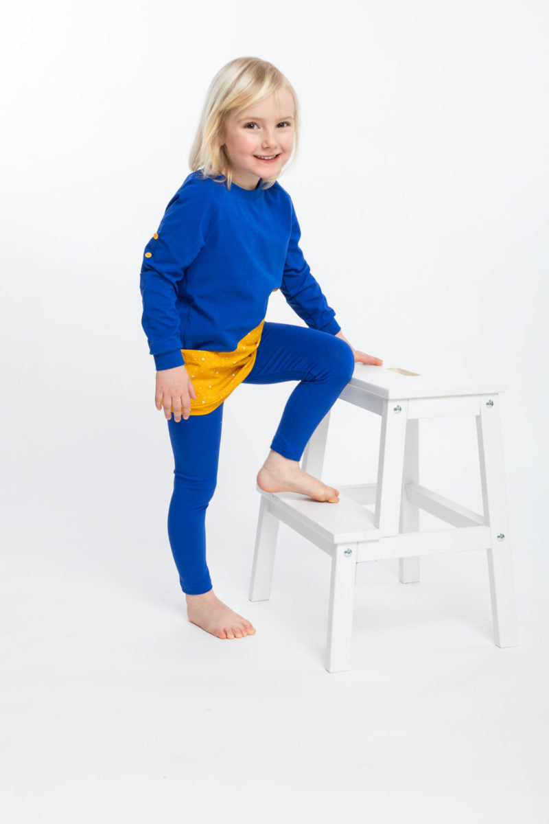 Mrs Roly-Poly Mitwachskleid - Blau image 4