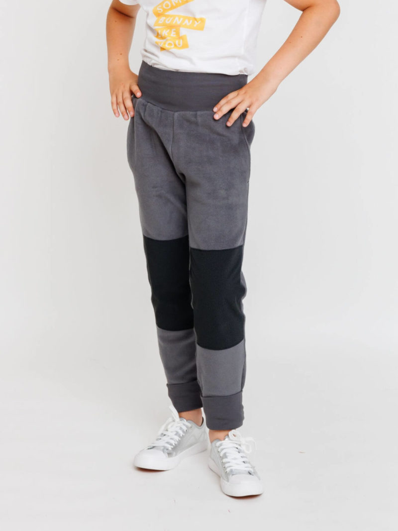 warme winter fleece hose kinder babbily mit knieverstärkung