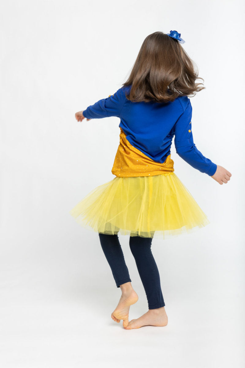 Mrs Roly-Poly Mitwachskleid - Blau image 3