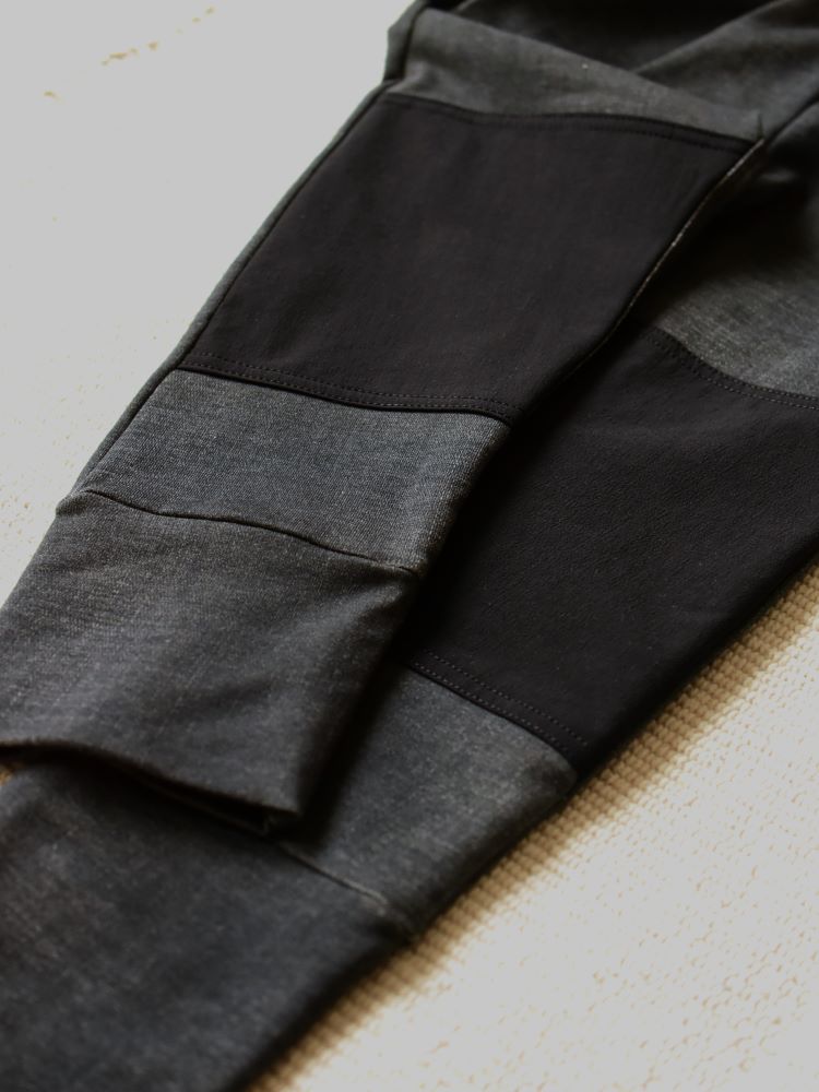 nachhaltige hose mit verstärktem knie gr 128 scharz jeans optik babbily