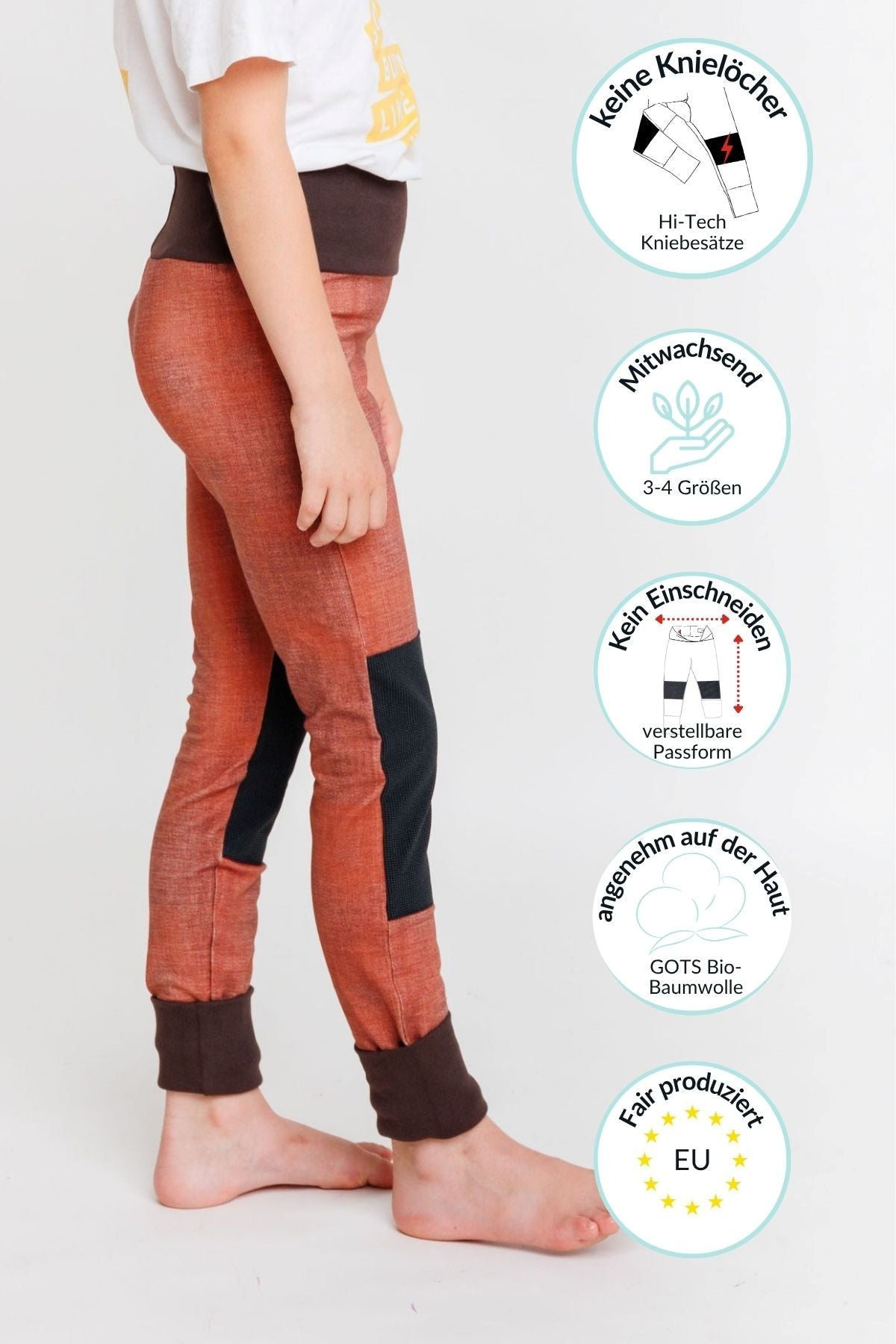 babbily mitwachsende leggings kinder robust bio baumwolle jeans look outdoors gr 80 140