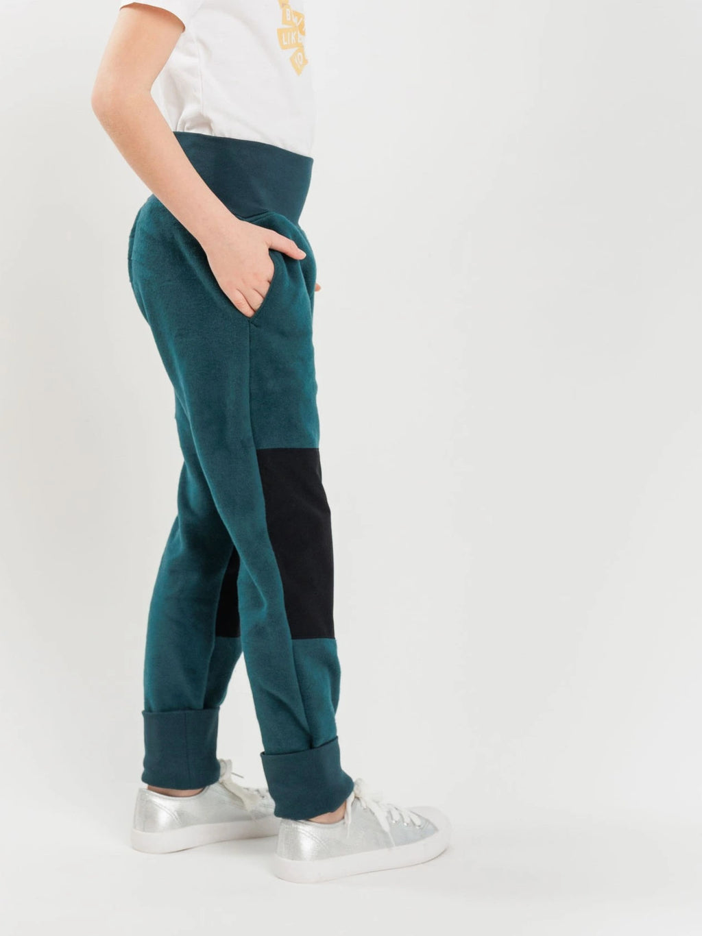 fleecehose bio baumwolle mädchen verstellbar 140 babbily