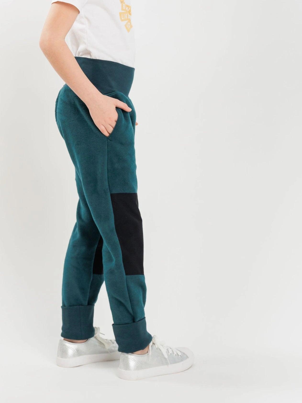 fleecehose bio baumwolle mädchen verstellbar 140 babbily