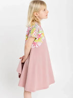 nachhaltiges sommerkleid mädchen reine bio baumwolle babbily 104