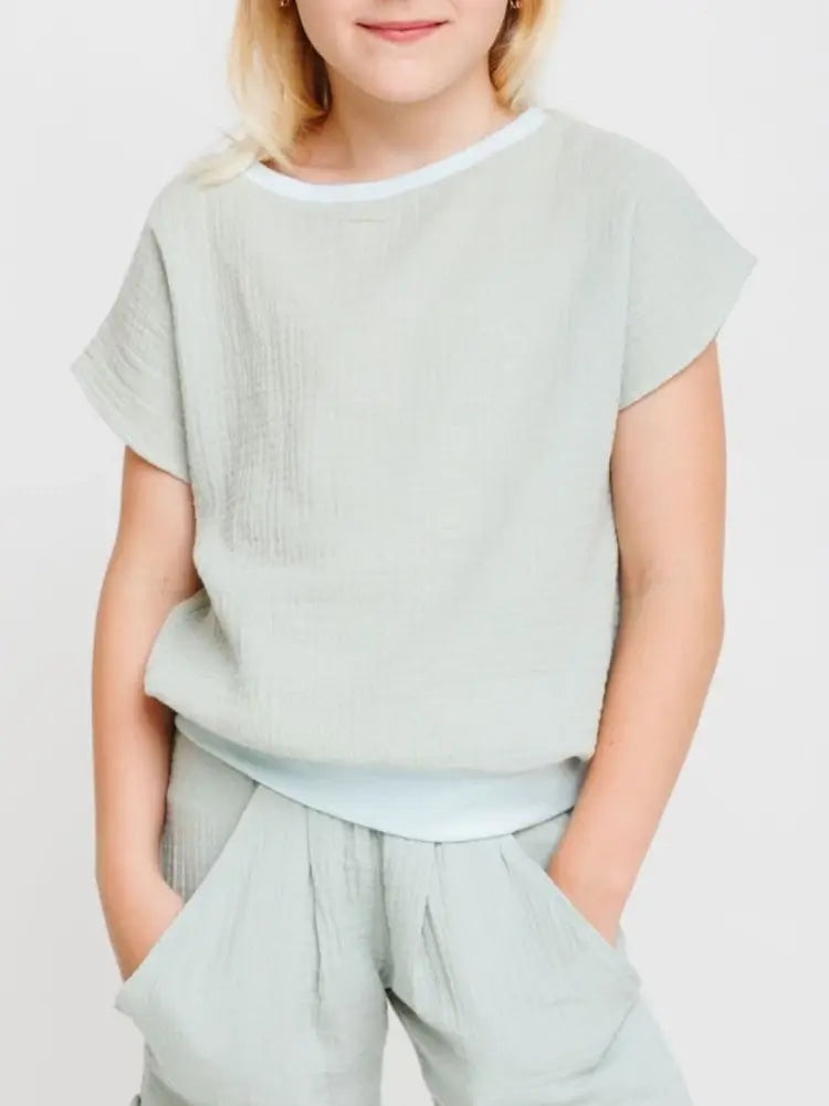 bio musselin sommer top kinder babbily