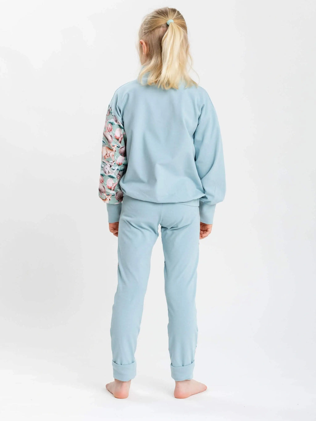 Bio-Baumwolle Leichter Pulli aus Jersey - Bio-Baumwolle GOTS - mitwachsend