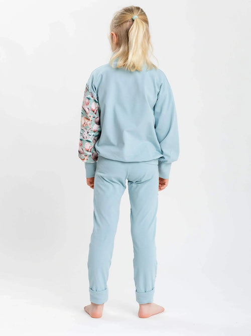 Bio-Baumwolle Leichter Pulli aus Jersey - Bio-Baumwolle GOTS - mitwachsend