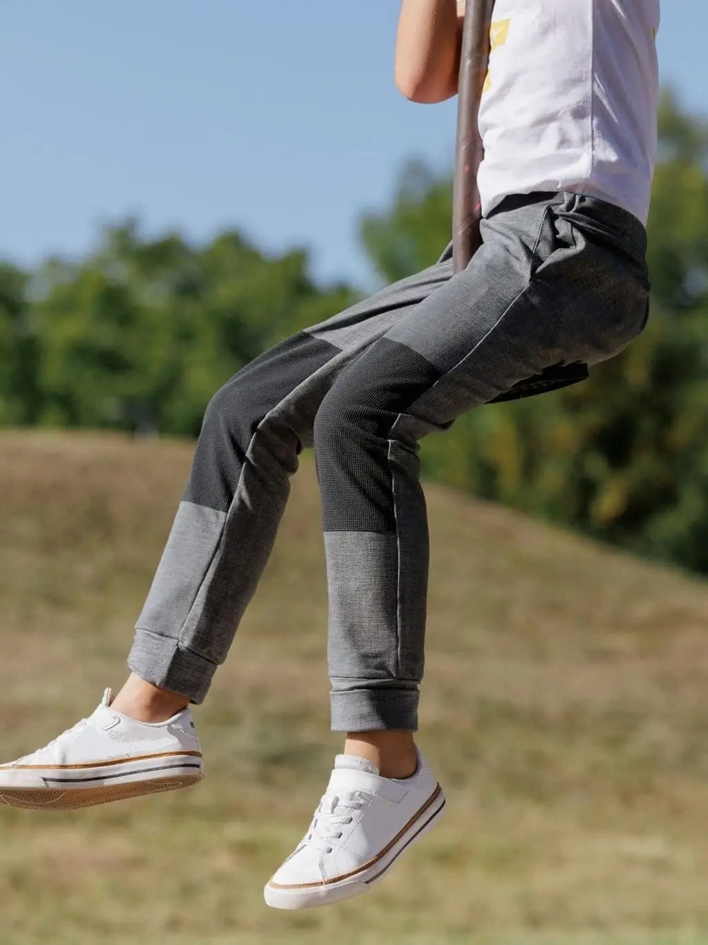 sweathose verstärktes knie