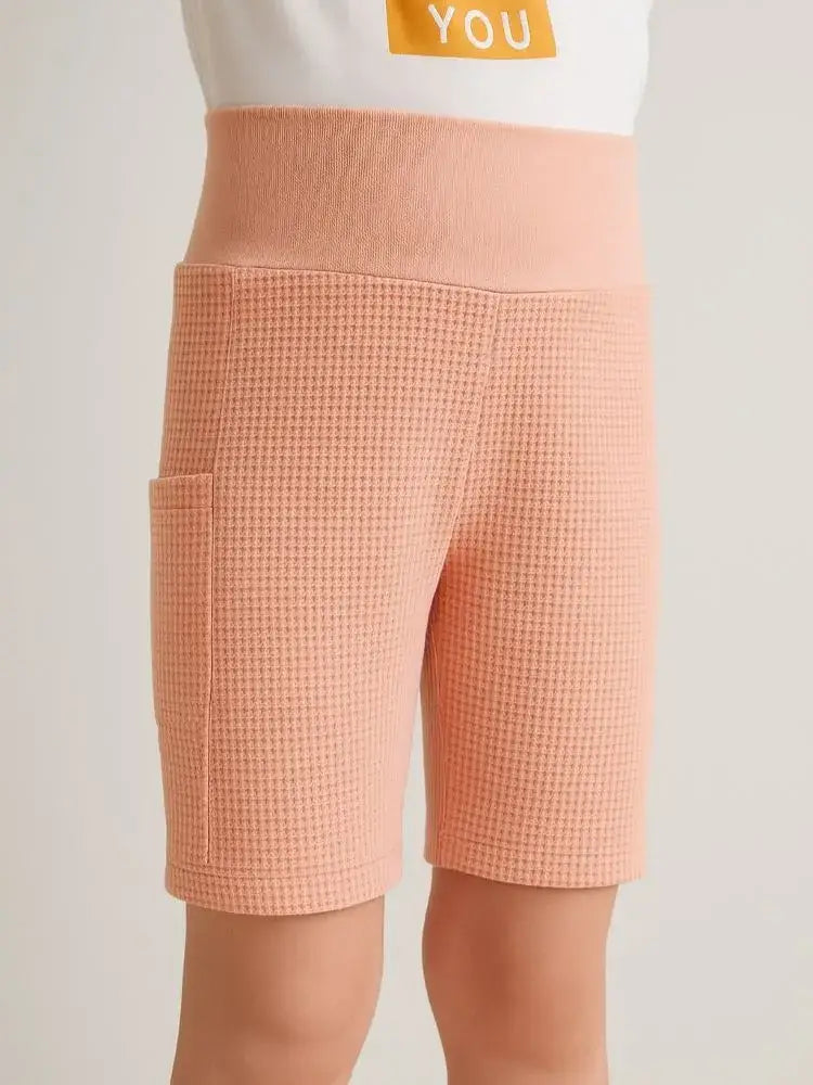 radlerhose kinder bio baumwolle mit tasche verstellbarer bund gr 116 babbily