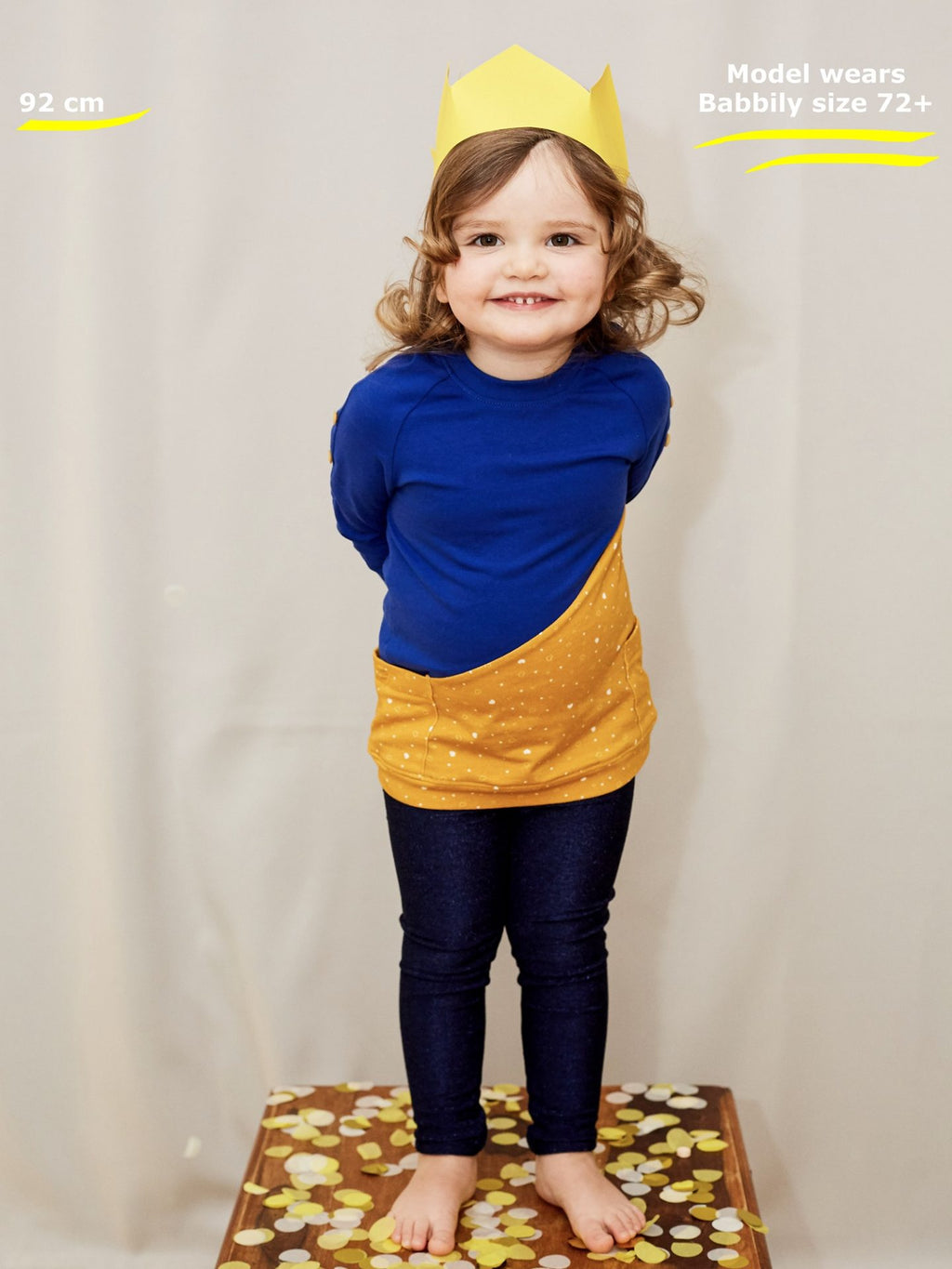 Mrs Roly-Poly Mitwachskleid - Blau image 8