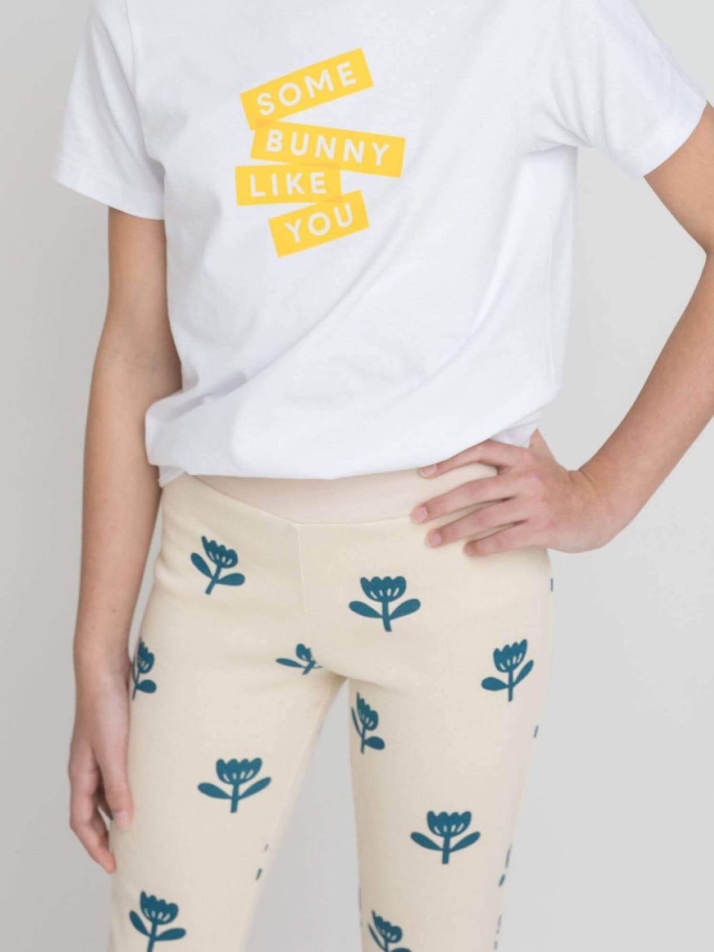 Flared Leggings für Mädchen Bio – weicher verstellbarer Bund