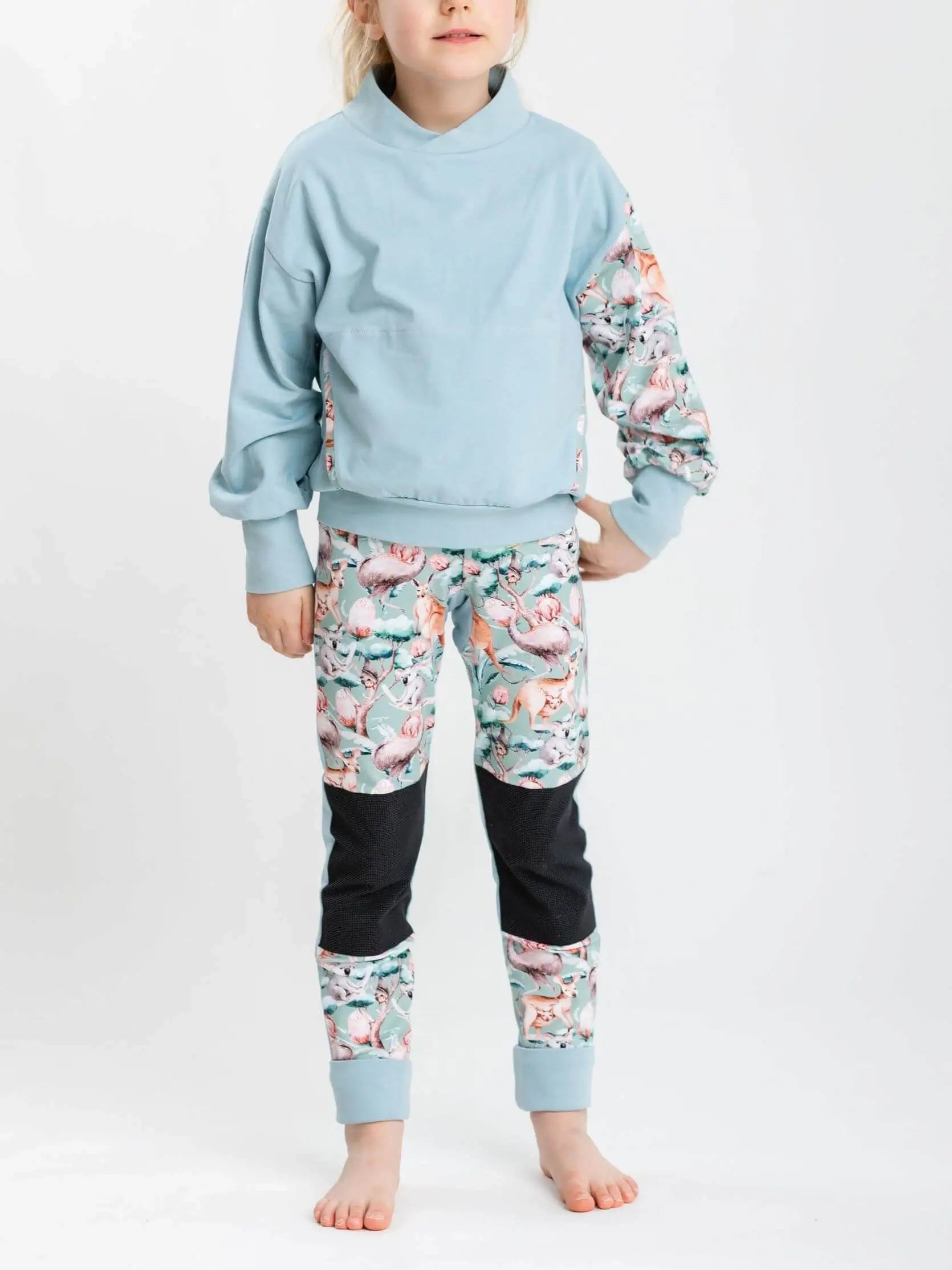 Bio-Baumwolle Leichter Pulli aus Jersey - Bio-Baumwolle GOTS - mitwachsend