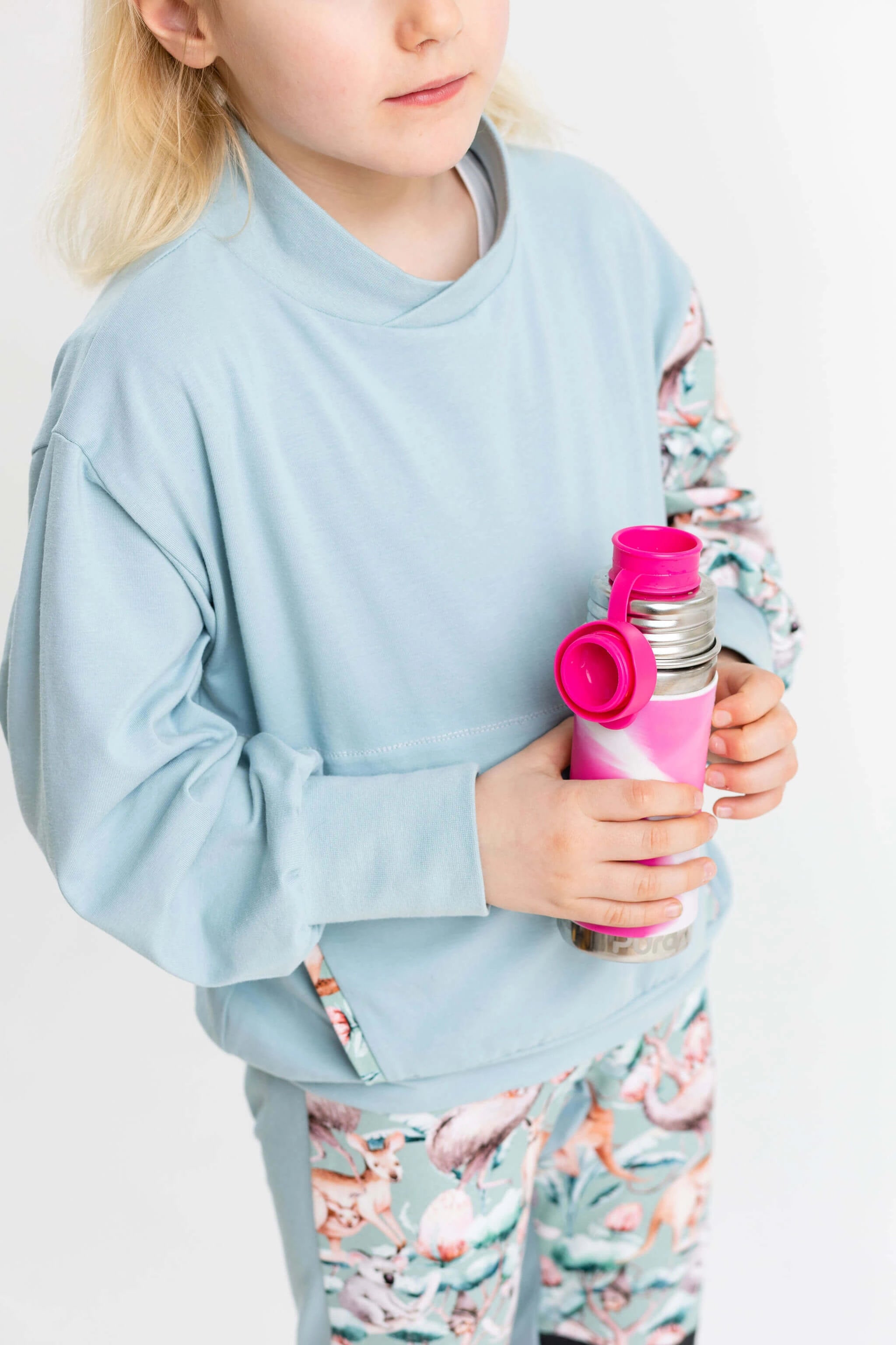 Bio-Baumwolle Leichter Pulli aus Jersey - Bio-Baumwolle GOTS - mitwachsend