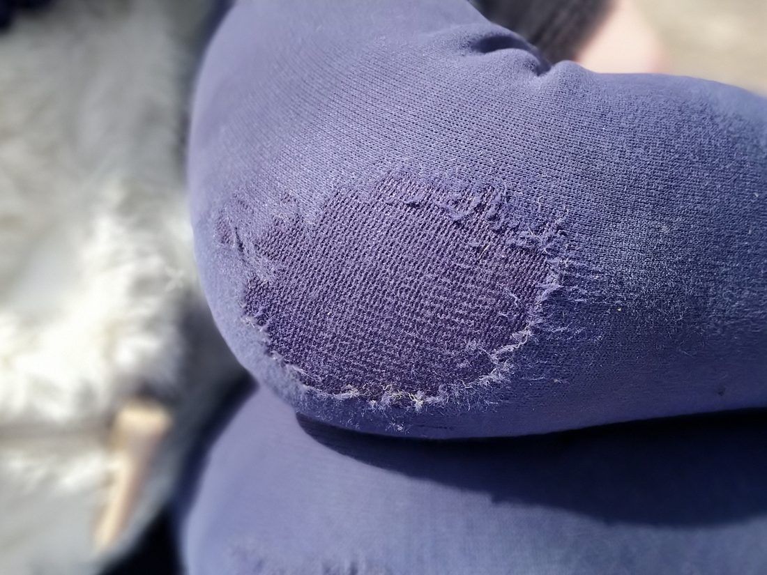 kinderhose knie wieder kaputt