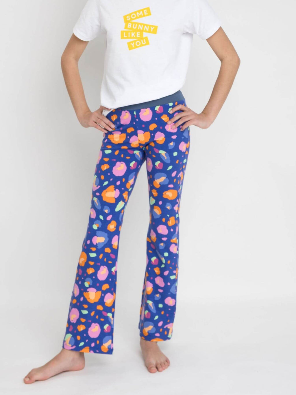 Flared Leggings für Mädchen Bio – weicher verstellbarer Bund
