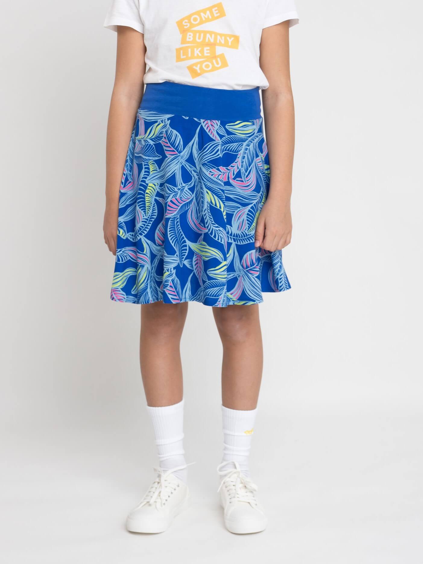 Skort Mädchen mit integrierter Shorts – Bio-Baumwolle & Ecovero, weiter Bund
