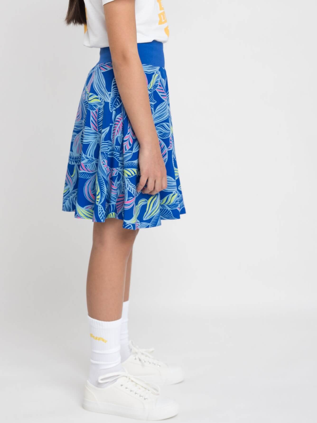 Skort Mädchen mit integrierter Shorts – Bio-Baumwolle & Ecovero, weiter Bund