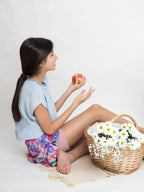 Skort Mädchen mit integrierter Shorts – Bio-Baumwolle & Ecovero, weiter Bund