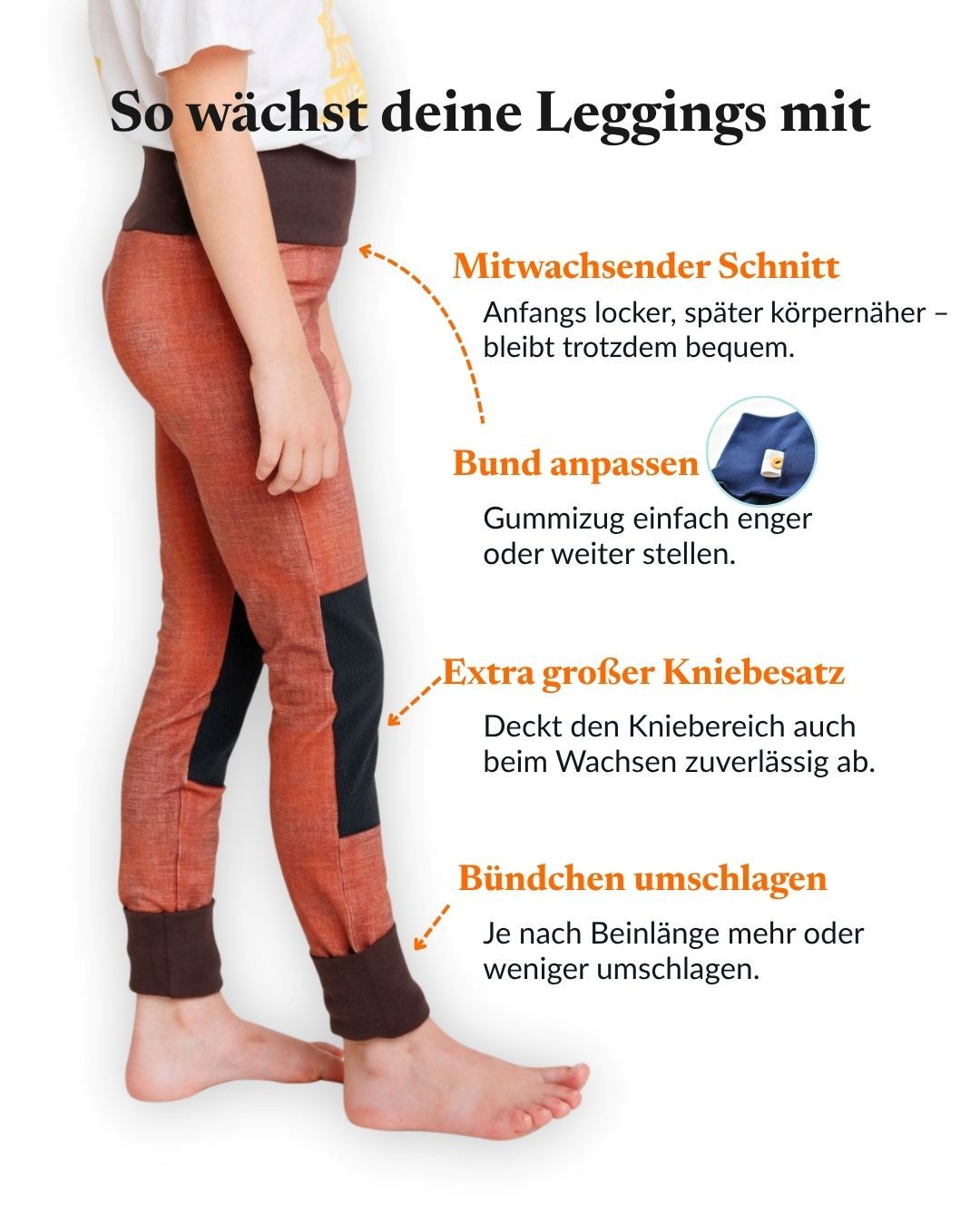 GrowProof™ Jeans-Leggings | Robuste Kinderleggings gegen Knielöcher