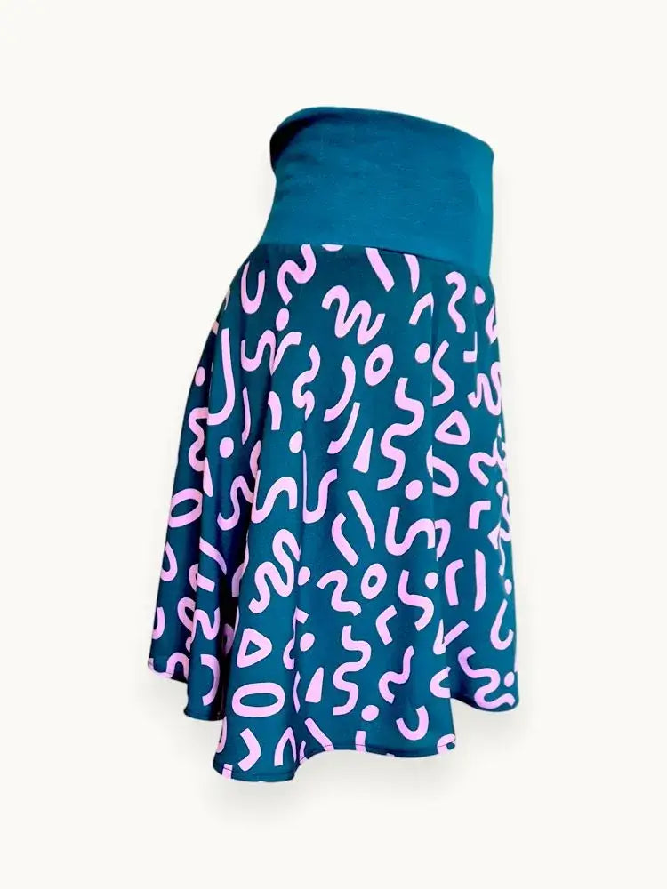 Skort Mädchen mit integrierter Shorts – Bio-Baumwolle & Ecovero, weiter Bund