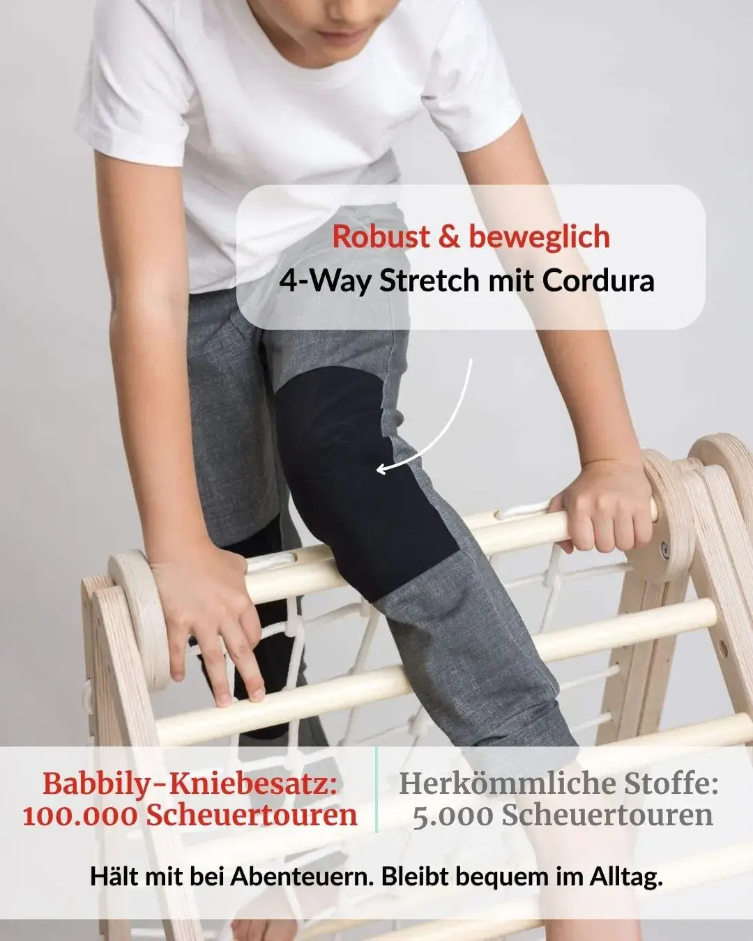 robuste knie leggings und hose babbily gr. 128