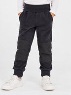 Adjustable fleece trousers for children - 100% organic cotton - reinforced knees