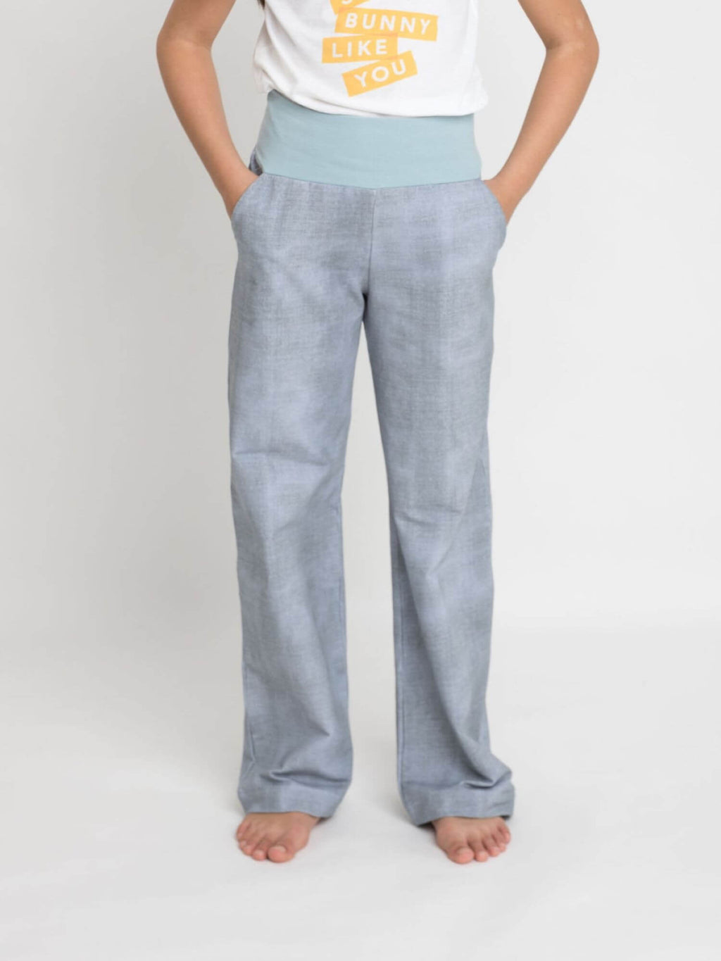 Bio Schlupfhose Kinder – Komfortbund, mitwachsend sommersweat  Babbily