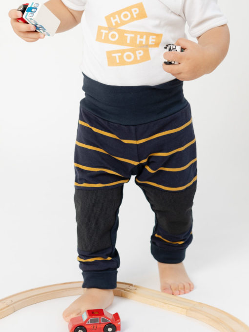 kindergarten leggings mit verstellbarem bund und verstärktem knie